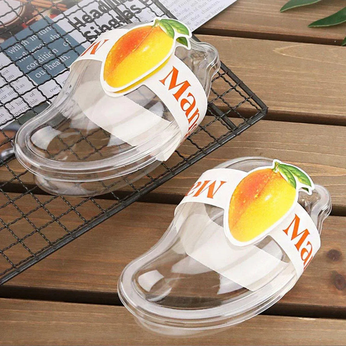 100PCS Clear Cake Boxes for Mousse Fruit Mango Layered Desserts Ice Cream Pastry V528-MANGO-BOX-100PCS-650256
