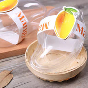 100PCS Clear Cake Boxes for Mousse Fruit Mango Layered Desserts Ice Cream Pastry V528-MANGO-BOX-100PCS-650256