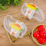 100PCS Clear Cake Boxes for Mousse Fruit Mango Layered Desserts Ice Cream Pastry V528-MANGO-BOX-100PCS-650256
