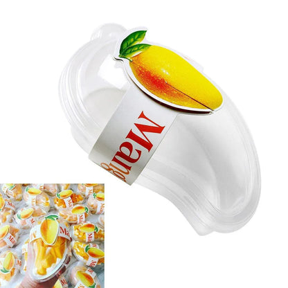 100PCS Clear Cake Boxes for Mousse Fruit Mango Layered Desserts Ice Cream Pastry V528-MANGO-BOX-100PCS-650256