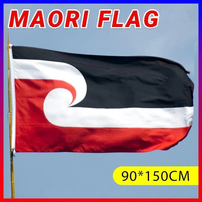Large Maori Flag 90x150cm Tino Rangatiratanga NZ Flag Outdoor Polyester V528-MAORIFLAG-429749