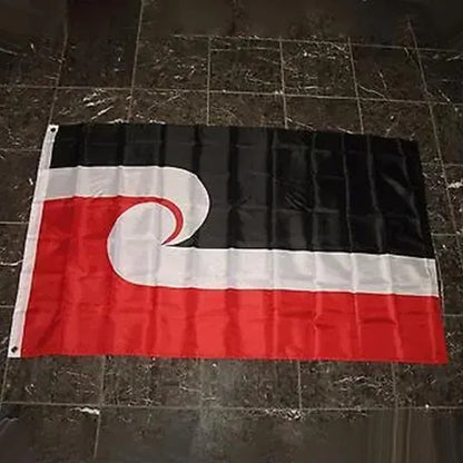 Large Maori Flag 90x150cm Tino Rangatiratanga NZ Flag Outdoor Polyester V528-MAORIFLAG-429749
