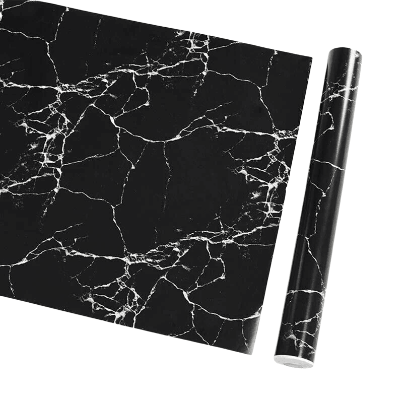 10M Marble Self-Adhesive PVC Wall Sticker Wallpaper Decor - White Marble-B V528-MARBLESTICKER-HZ4008-104267