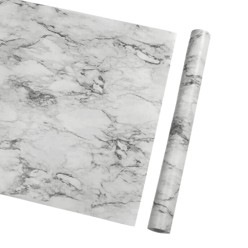 10M Marble Self-Adhesive PVC Wall Sticker Wallpaper Decor - Black Marble-A V528-MARBLESTICKER-HZ4010-207095