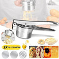 Potato Ricer Masher Fruit Press With 3 Discs Professional All Stainless Steel Au V528-MASHER-943134