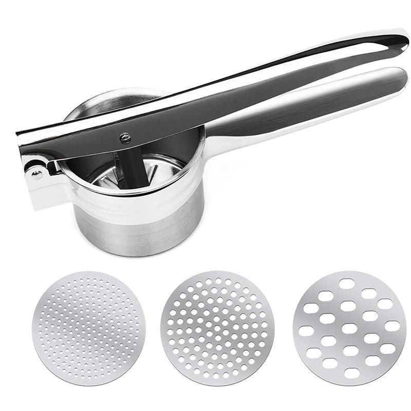 Potato Ricer Masher Fruit Press With 3 Discs Professional All Stainless Steel Au V528-MASHER-943134
