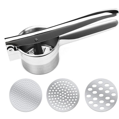 Potato Ricer Masher Fruit Press With 3 Discs Professional All Stainless Steel Au V528-MASHER-943134