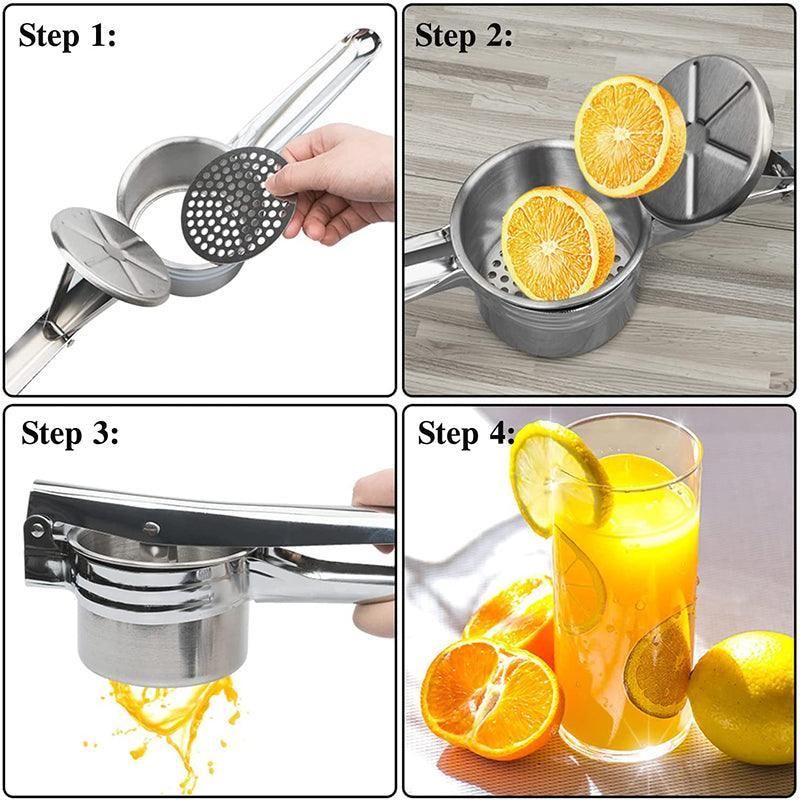 Potato Ricer Masher Fruit Press With 3 Discs Professional All Stainless Steel Au V528-MASHER-943134