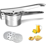 Potato Ricer Masher Fruit Press With 3 Discs Professional All Stainless Steel Au V528-MASHER-943134