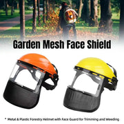 Garden Face Shield Headgear for Mowing and Outdoor Protective Use - Yellow V528-MASK-YELLOW-864596