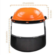 Garden Face Shield Headgear for Mowing and Outdoor Protective Use - Yellow V528-MASK-YELLOW-864596