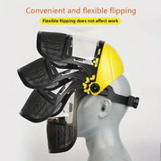 Garden Face Shield Headgear for Mowing and Outdoor Protective Use - Yellow V528-MASK-YELLOW-864596