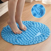 37/55cm Soft Silicone Circular Foot Mat with Textured Surface - Blue-55cm V528-MASSAGE-55CM-BLUE-389179