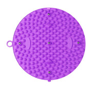 37/55cm Soft Silicone Circular Foot Mat with Textured Surface - Blue-55cm V528-MASSAGE-55CM-BLUE-389179