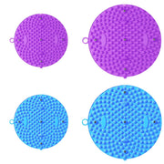 37/55cm Soft Silicone Circular Foot Mat with Textured Surface - Purple-55cm V528-MASSAGE-55CM-PURPLE-746396