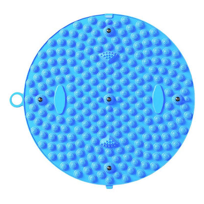 37/55cm Soft Silicone Circular Foot Mat with Textured Surface - Purple-55cm V528-MASSAGE-55CM-PURPLE-746396