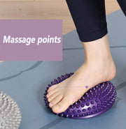 Spiky Massage Ball PVC Half Round Yoga Exercise Foot Hand Cushion - Orange V528-MASSAGE-BALL-ORANGE-991108