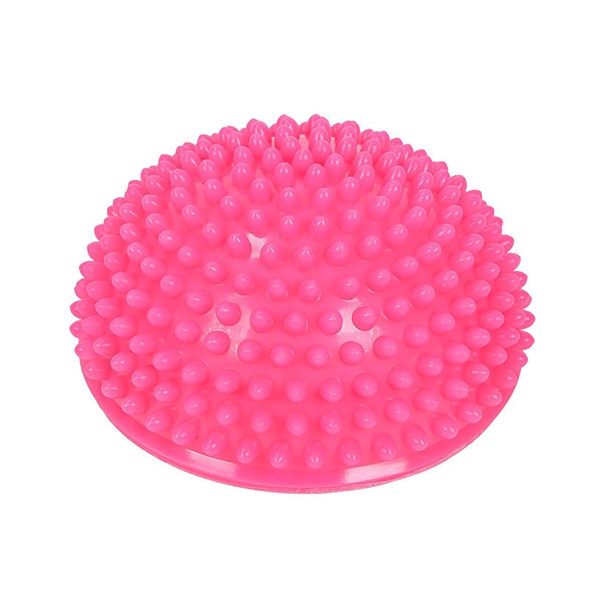 Spiky Massage Ball PVC Half Round Yoga Exercise Foot Hand Cushion - Orange V528-MASSAGE-BALL-ORANGE-991108