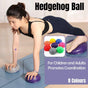 Spiky Massage Ball PVC Half Round Yoga Exercise Foot Hand Cushion - Yellow V528-MASSAGE-BALL-YELLOW-928449
