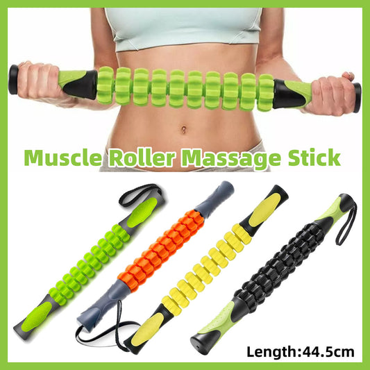 Muscle Roller Stick Full Body Fitness Massage Tool for Home and Gym Use - Black V528-MASSAGE-BLACK-936272