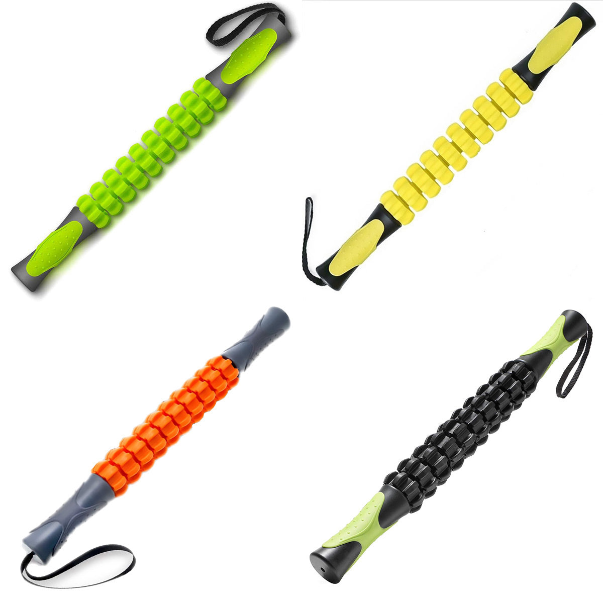 Muscle Roller Stick Full Body Fitness Massage Tool for Home and Gym Use - Black V528-MASSAGE-BLACK-936272