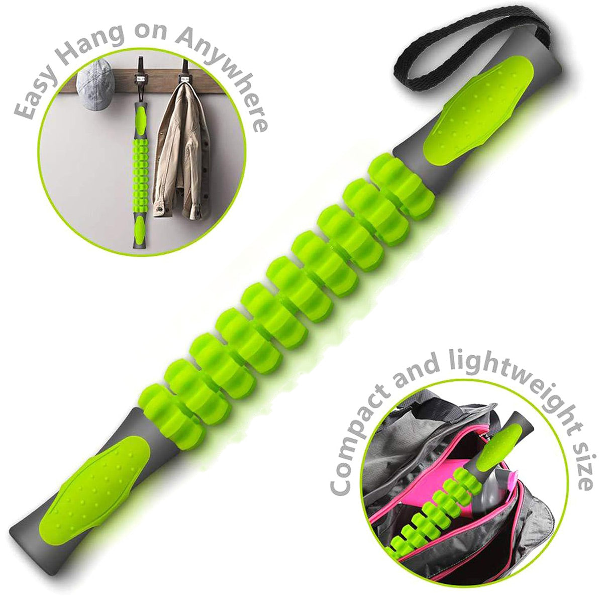 Muscle Roller Stick Full Body Fitness Massage Tool for Home and Gym Use - Orange V528-MASSAGE-ORANGE-439029