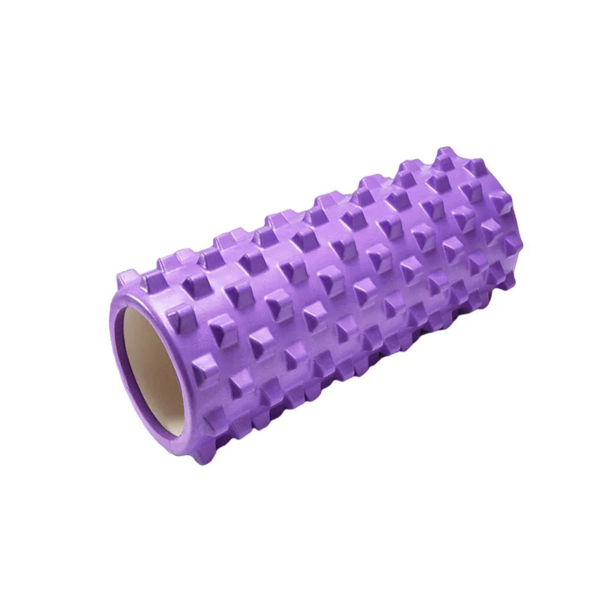 High Density EVA Foam Roller Yoga Massage Stick for Fitness - Wolf Tooth Style Purple-45cm V528-MASSAGE-STICK-LY-45-PUEPLE-560714