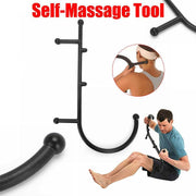 S Shaped Self Massage Tool with Trigger Point Handles for Back and Body Relaxation V528-MASSAGETOOL-BLACK-673889