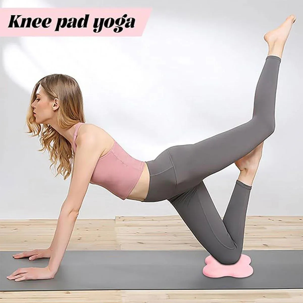 2pcs Thick Yoga Kneeling Mat Knee Cushion for Elbow Support Gym Workout Pad - Blue V528-MAT-2PCS-BLUE-491048