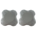 2pcs Thick Yoga Kneeling Mat Knee Cushion for Elbow Support Gym Workout Pad - Grey V528-MAT-2PCS-GREY-561623