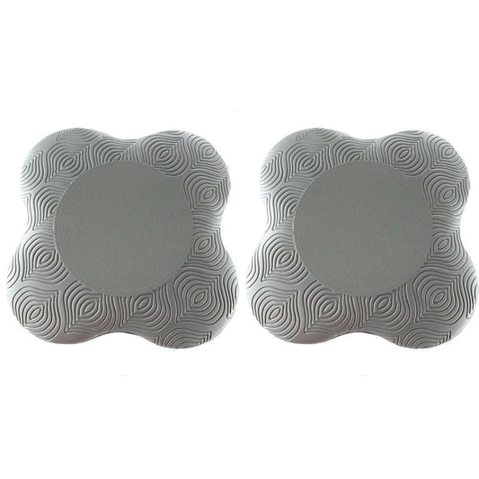 2pcs Thick Yoga Kneeling Mat Knee Cushion for Elbow Support Gym Workout Pad - Grey V528-MAT-2PCS-GREY-561623
