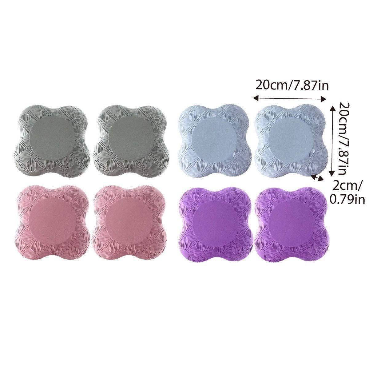 2pcs Thick Yoga Kneeling Mat Knee Cushion for Elbow Support Gym Workout Pad - Grey V528-MAT-2PCS-GREY-561623