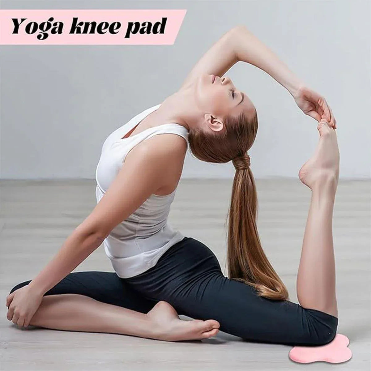 2pcs Thick Yoga Kneeling Mat Knee Cushion for Elbow Support Gym Workout Pad - Grey V528-MAT-2PCS-GREY-561623