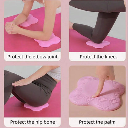 2pcs Thick Yoga Kneeling Mat Knee Cushion for Elbow Support Gym Workout Pad - Pink V528-MAT-2PCS-PINK-129673