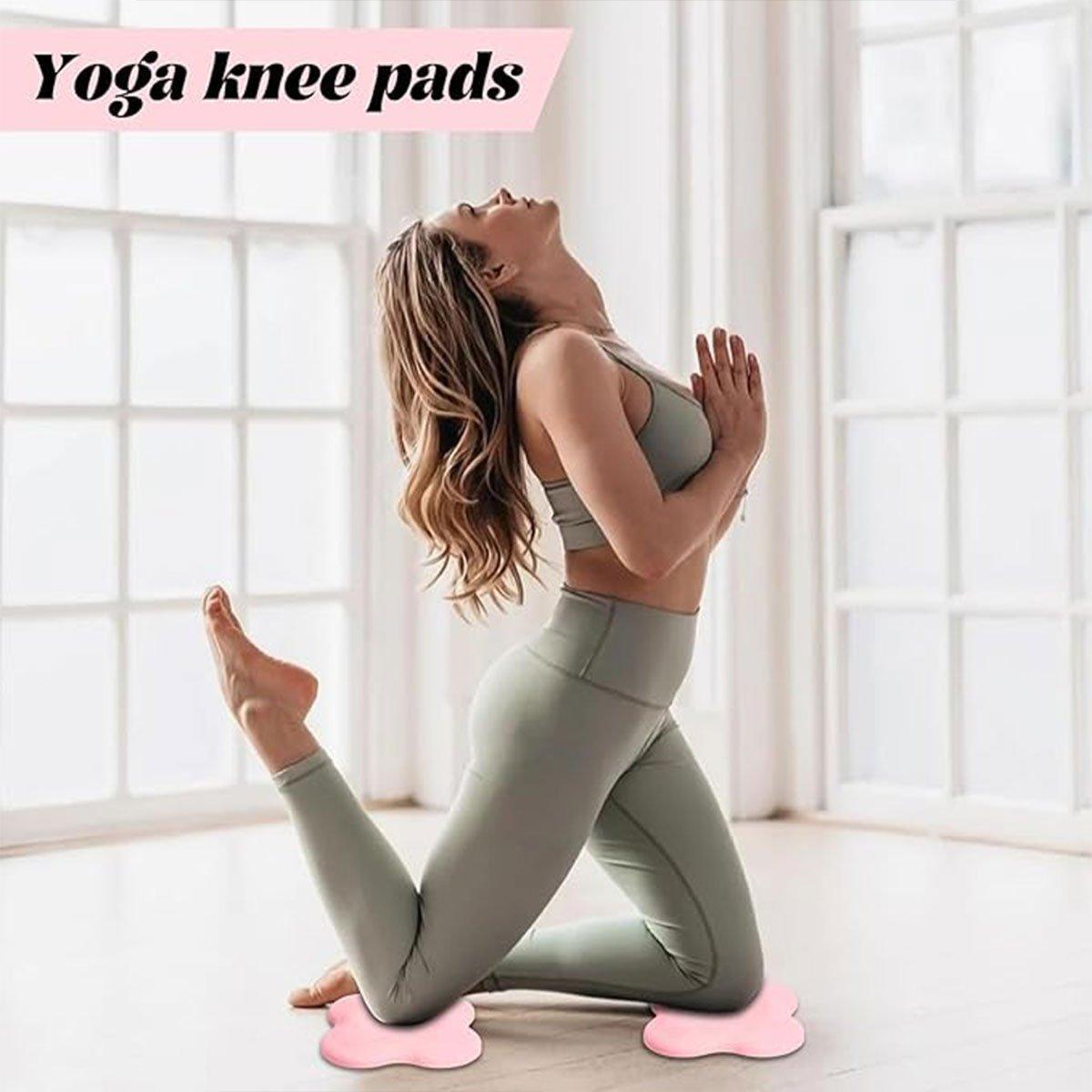 2pcs Thick Yoga Kneeling Mat Knee Cushion for Elbow Support Gym Workout Pad - Purple V528-MAT-2PCS-PURPLE-439914