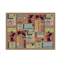 Waterproof Pet Floor Mat Carpet For Dog Cage Feeding Area Anti Slip Washable - Dog-Brown V528-MAT-GGDJ-45X60-178915