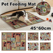 Waterproof Pet Floor Mat Carpet For Dog Cage Feeding Area Anti Slip Washable - Cat-White V528-MAT-MMJC-45X60-917113