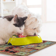 Waterproof Pet Floor Mat Carpet For Dog Cage Feeding Area Anti Slip Washable - Cat-White V528-MAT-MMJC-45X60-917113