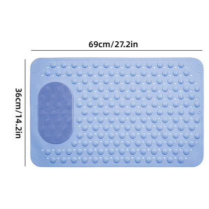 Non Slip Floor Pad Bathroom Tub Mat Bath Shower Mat with Round Massage Point - Pink V528-MAT-PINK-966659