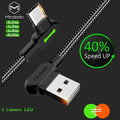 Mcdodo Fast Usb Cable Heavy Duty Charging Syn Charger Type-C 90 Degree Angle - 1.8m
