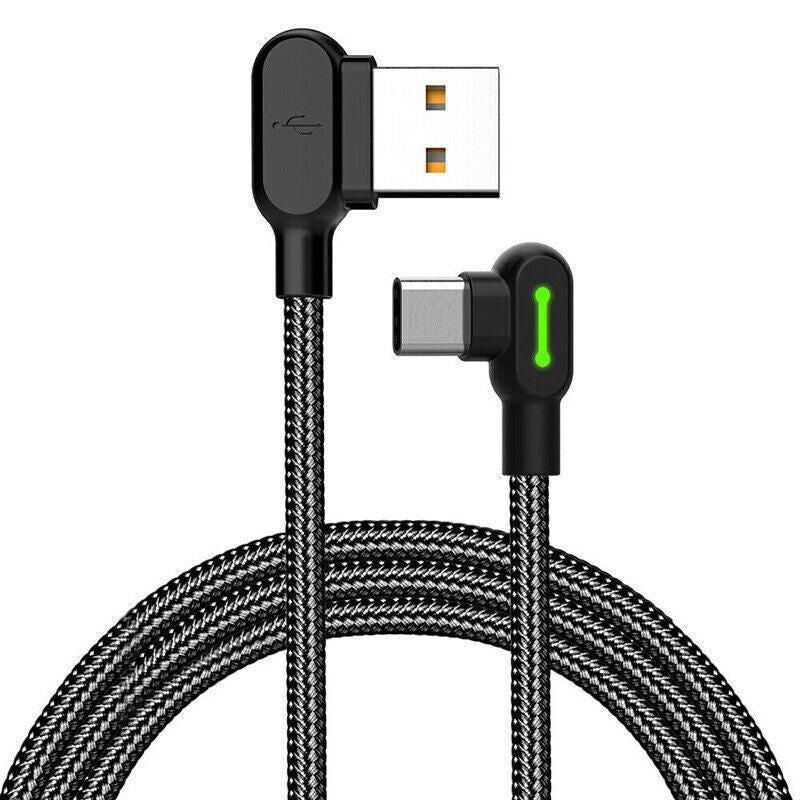 Mcdodo Fast Usb Cable Heavy Duty Charging Syn Charger Type-C 90 Degree Angle - 1.8m