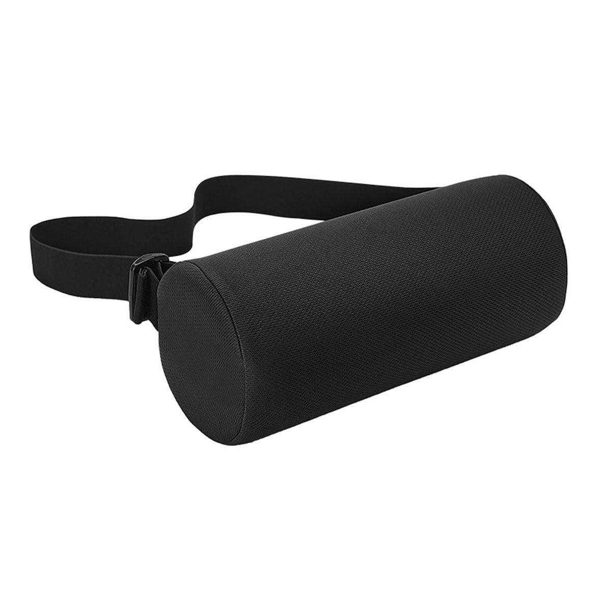 Adjustable Multi-functional Lumbar Support Pillow Small Cylindrical Back Cushion V528-MCKENZIE-LUMBAR-BLACK-925687