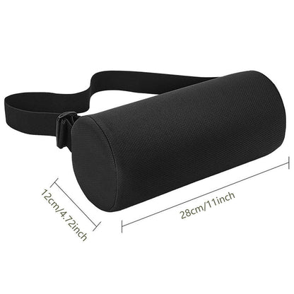 Adjustable Multi-functional Lumbar Support Pillow Small Cylindrical Back Cushion V528-MCKENZIE-LUMBAR-BLACK-925687