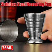 75ml Stainless Steel Bartending Measuring Cup Multifunctional Cocktail Jigger V528-MEASURING-CUP-358438