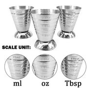 75ml Stainless Steel Bartending Measuring Cup Multifunctional Cocktail Jigger V528-MEASURING-CUP-358438