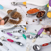 8pcs Stainless Steel Dual Head Measuring Spoon Set Kitchen Baking Cooking Tools V528-MEASURING-SPOON-8PCS-457841