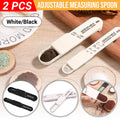 2PCS Adjustable ml Gram Plastic Measuring Spoon Scale Kitchen For Metering Spoon - Black V528-MEASURING-SPOON-BLACK-743580