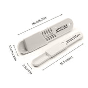 2PCS Adjustable ml Gram Plastic Measuring Spoon Scale Kitchen For Metering Spoon - White V528-MEASURING-SPOON-WHITE-257730