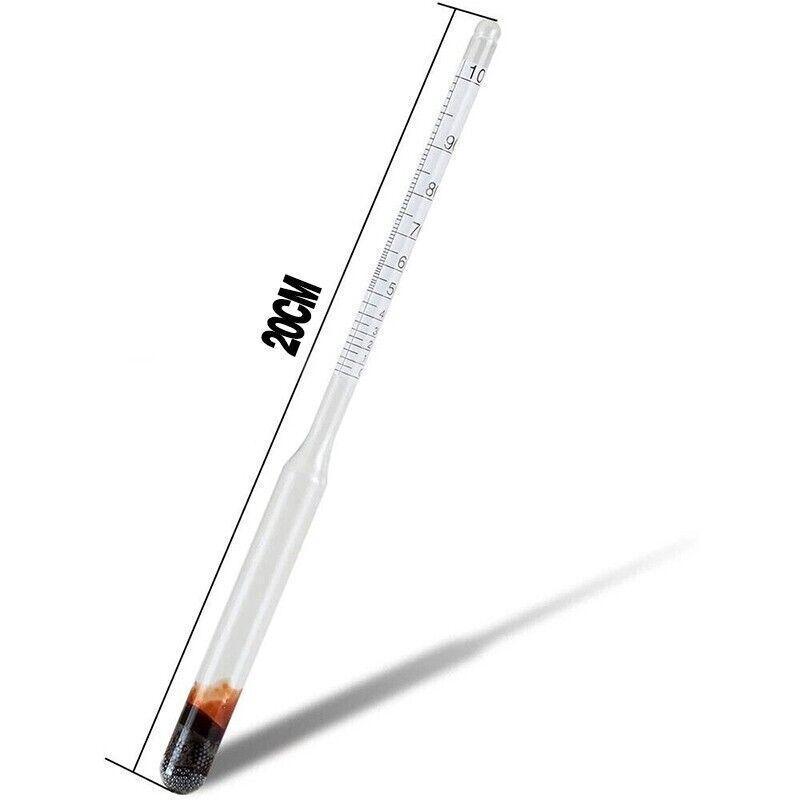 Alcohol Meter Hydrometer 0-100 Percent with 100ml Measuring Cup for Distilling V528-MEASURINGINSTRUMENT-18780