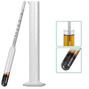 Alcohol Meter Hydrometer 0-100 Percent with 100ml Measuring Cup for Distilling V528-MEASURINGINSTRUMENT-18780
